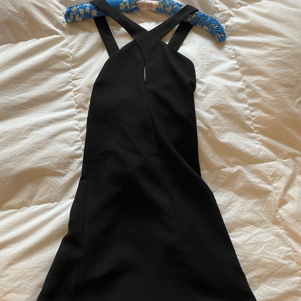 Zara cross front keyhole dress